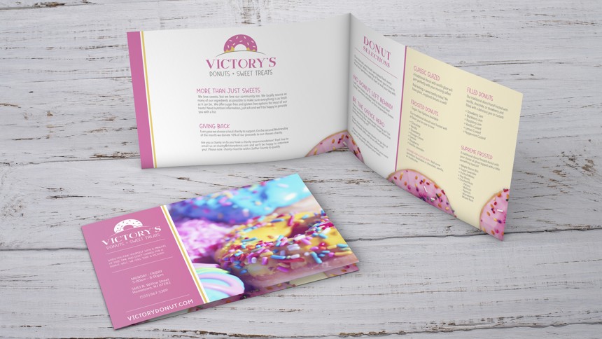 Victory Donuts print design